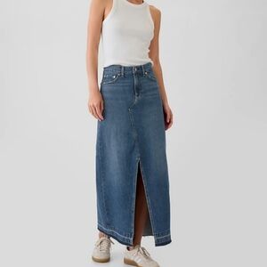 GAP Blue Denim Maxi Skirt